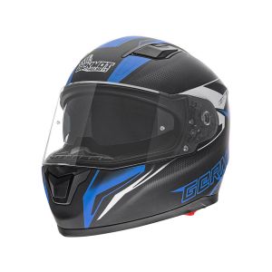 Germot GM 330 casque moto (noir / bleu)