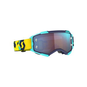 Scott Fury lunettes de moto (miroité | bleu / jaune)