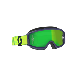 Scott Primal lunettes de moto (miroir | bleu / jaune / vert)