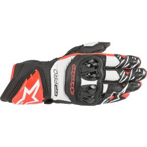 Alpinestars GP-Pro R3 gants de moto (noir / blanc / rouge)