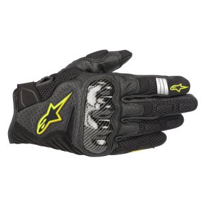 Alpinestars SMX-1 Air v2 gants de moto (noir / jaune)