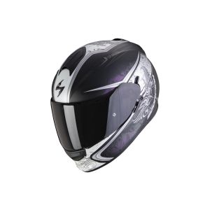 Scorpion Exo-491 Run casque intégral (noir mat / violet / blanc)