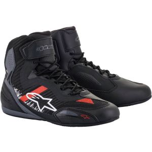 Alpinestars Faster 3 Rideknit chaussures de moto (noir / gris / rouge)