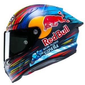 HJC RPHA1 Red Bull Jerez GP MC21SF Integralhelm(Blau/Rot/Gelb/Orange
