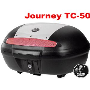 Hepco & Becker Journey TC50 Topcase incl. plaque (noir / argent)