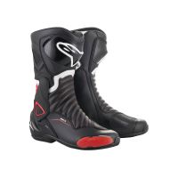 Alpinestars SMX-6 v2 bottes de moto (noir / blanc / rouge)