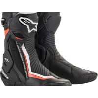 Alpinestars S-MX Plus v2 bottes de moto (noir / blanc / rouge)