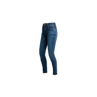 Jeans moto John Doe Luna High pour femme (court | bleu)